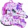 Роликові ковзани (комплект) Tempish Ufo Baby skate pink (1000000004/pink/34-37) + 4