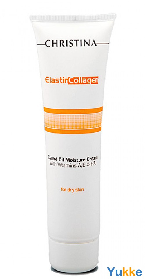 Увлажняющий крем с морковным маслом, коллагеном и эластином / christina moisture cream collagen + carrot oil 100ml.