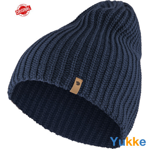 В'язана шапка Fjallraven Övik Melange Beanie (Navy), One Size (77261.560)