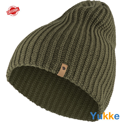 В'язана шапка Fjallraven Övik Melange Beanie (Laurel Green), One Size (77261.625)