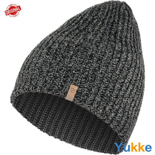 В'язана шапка Fjallraven Övik Melange Beanie (Black), One Size (77261.550)