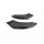 Бічні накладки Ікла Елерони на М бампер чорний глянець Alardo BMW 4 F32/F33/F36/F80 (43233101) + 5