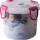 Контейнер Laken PP lunchbox 0,68 L. pink lid - Round (LB68P) + 1
