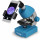 Мікроскоп з набором для дослідів та адаптером для смартфону Bresser Junior 40x-640x Blue (8851300WXH000) (923892) + 5