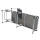 Ліжко розкладне Bo-Camp Sun Lounger With Sunscreen 5 Positions Black (1304460) (DAS301465) + 4